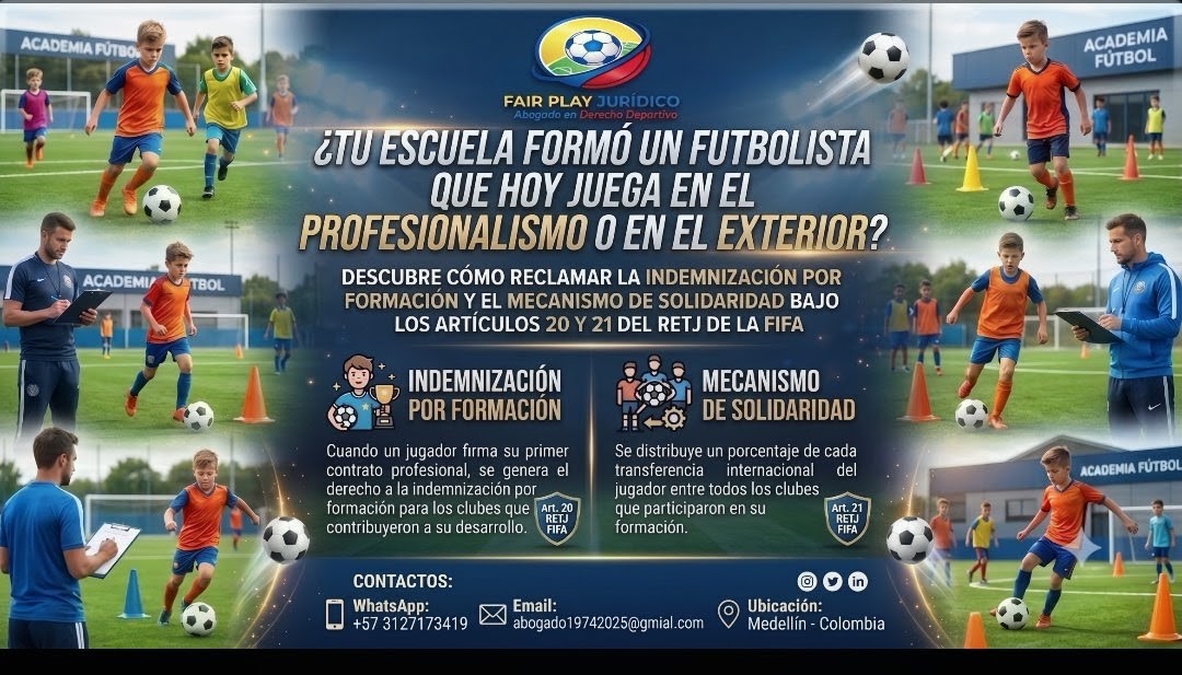 Indemnización por formación y mecanismo de solidaridad, artículos 20 y 21 del RETJ FIFA